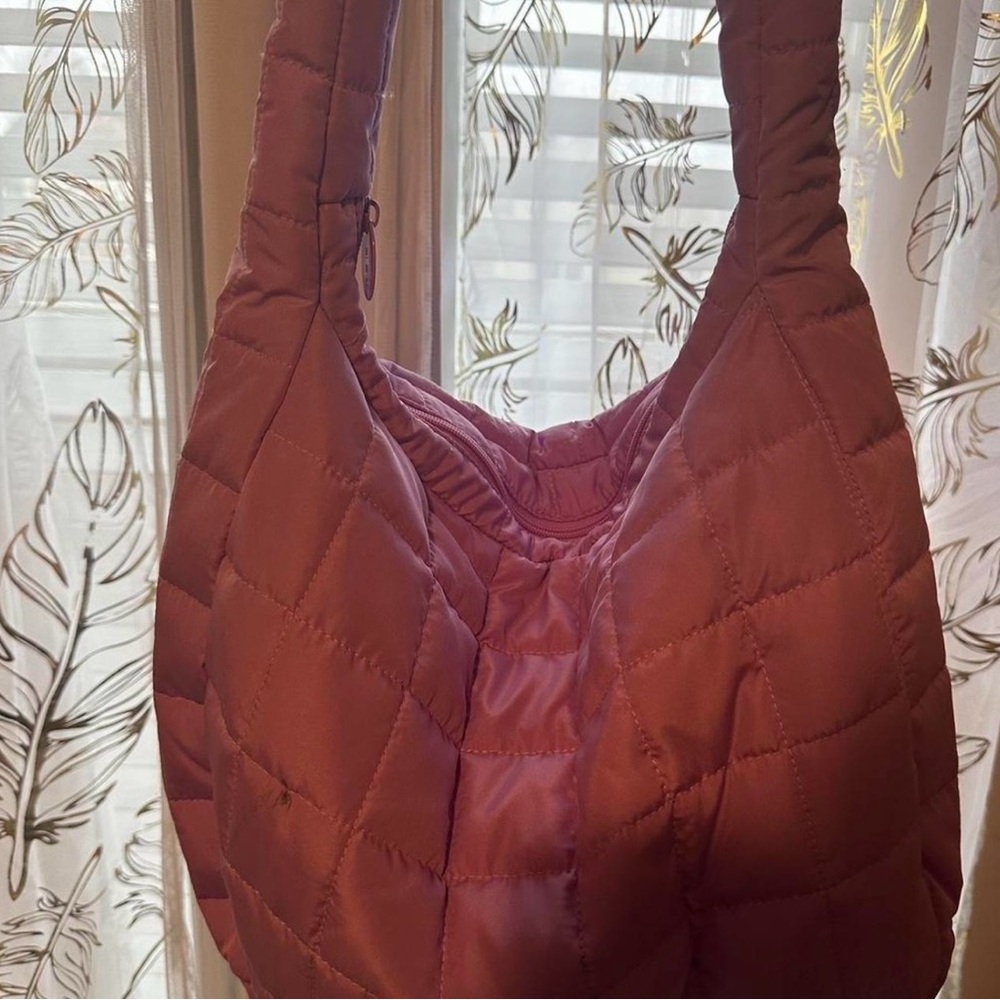 Ulta Beauty Quilted Rose Hobo Bag